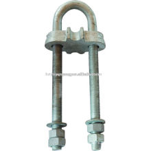 Hot-dip galvanized clamp adjustable type power pole assembly guy wire fitting electric overhead lines accessories